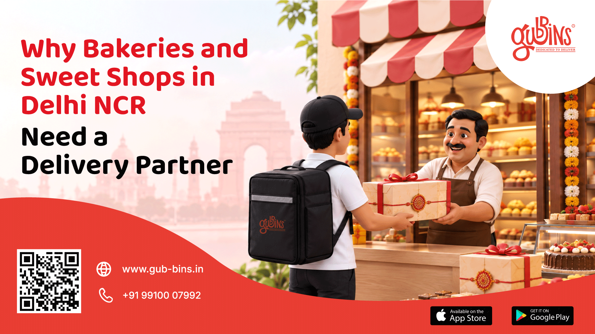 Why Bakeries and Sweet Shops in Delhi NCR Need a Delivery Partner